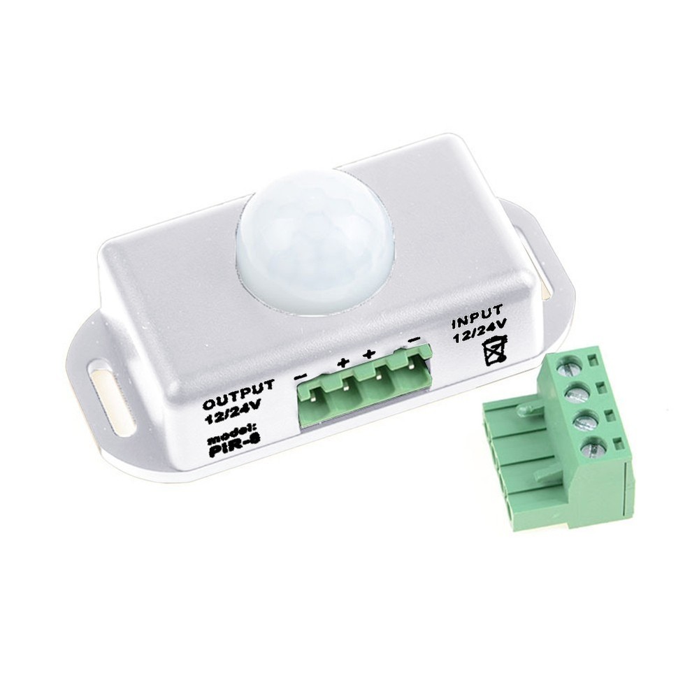 Smart PIR Motion Sensor Switch for 12V 24V LEDs Adjustable Lighting Duration