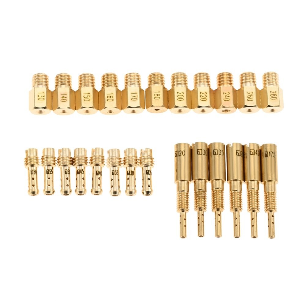 42 Pcs Carburetor Jet Kit For Mikuni Main & Pilot Slow Jet RS34 RS36 RS38 RS40