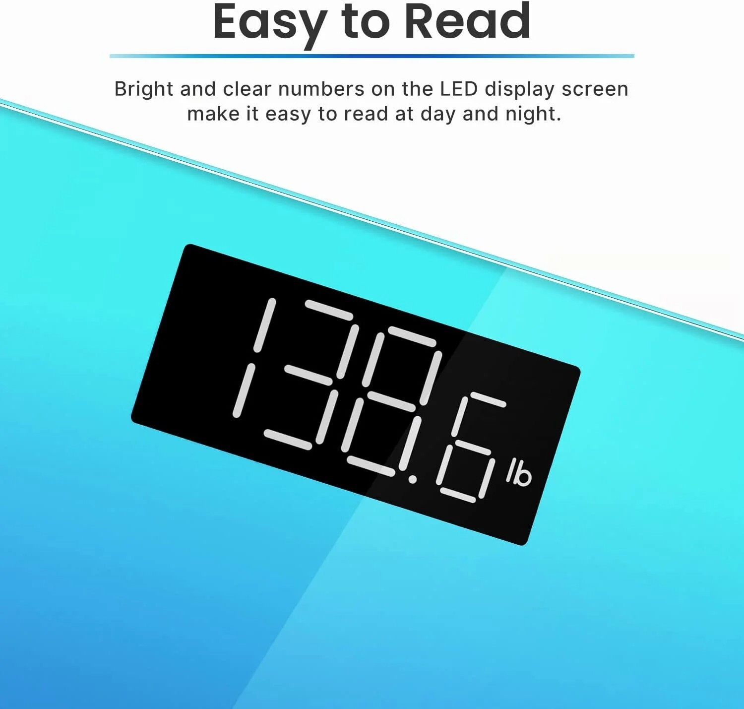 Digital Body Weight Bathroom Scale with Step-on Technology Battery Powered Gift