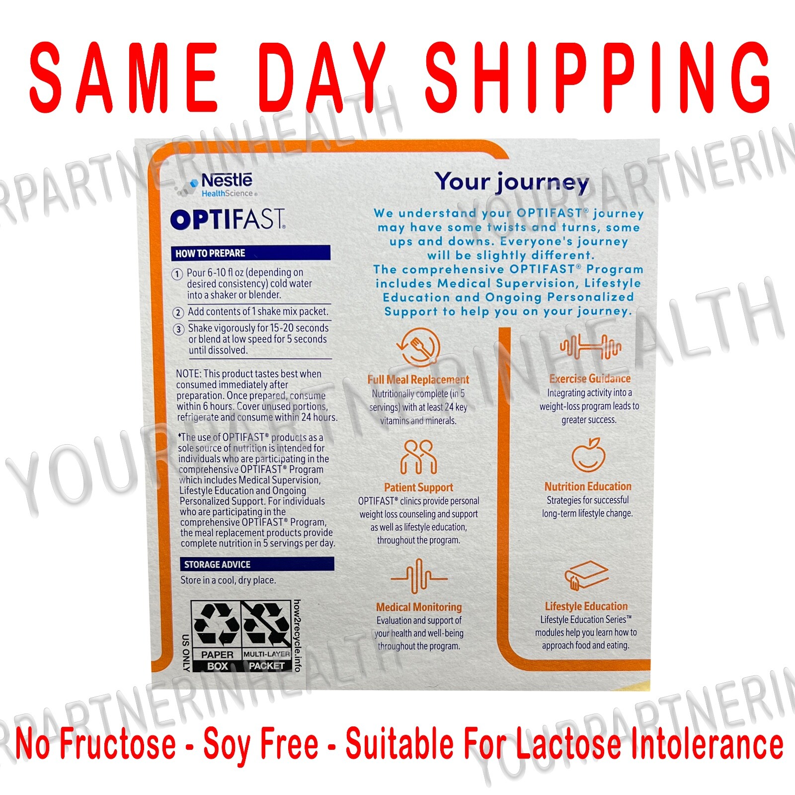 OPTIFAST POWDER SHAKES | VANILLA | 70 SERVINGS | MIX | NEW FORMULA