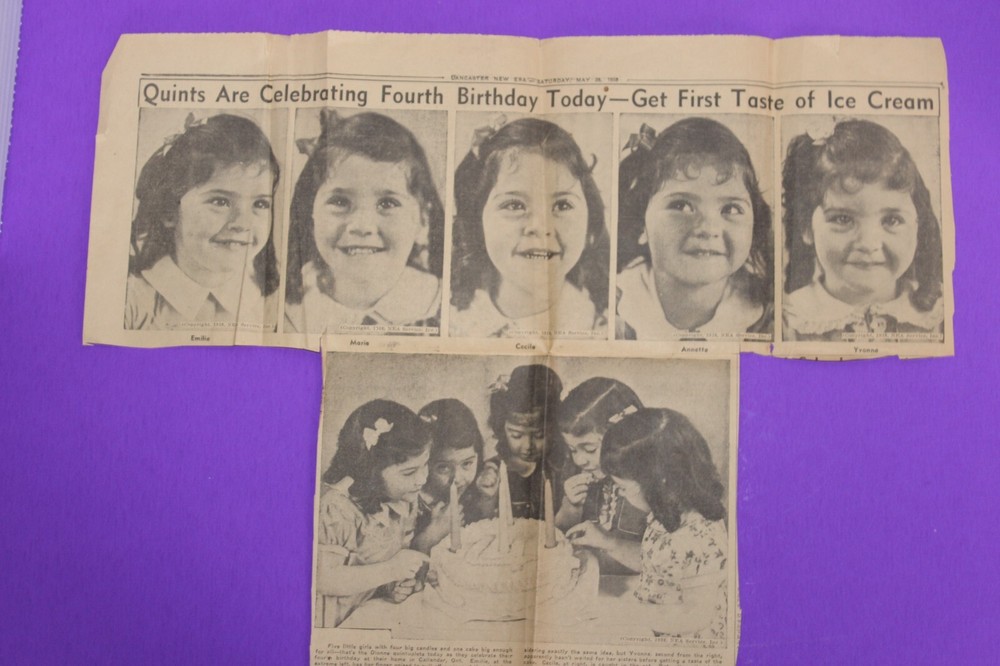 Dione Quints memorabilia orginal