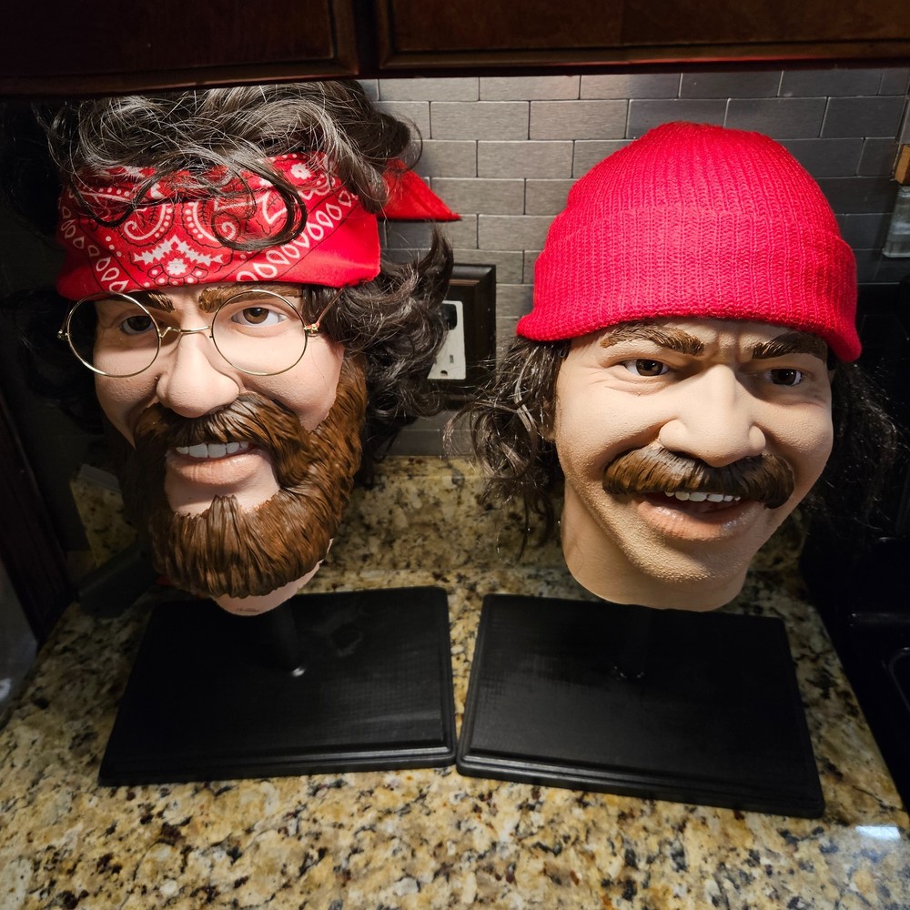 Tommy Chong life size head bust