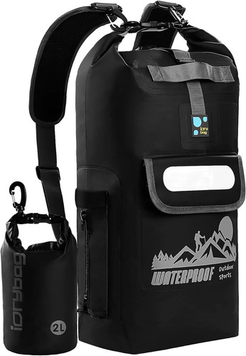 IDRYBAG Dry Bag Backpack 20L, Black