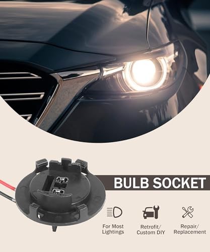 2PCS H7 Bulb Socket,Car Bulb Socket,LED Bulbs Socket,Car Accessories Headlight