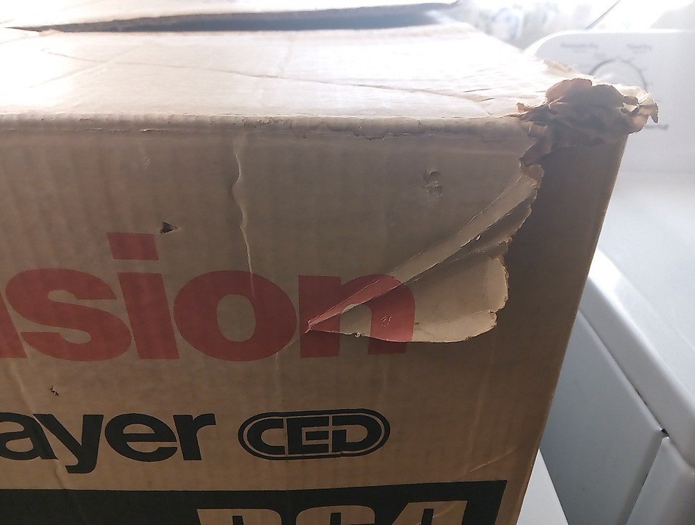 CED Player RCA SelectaVision SGT 075 BOX ONLY