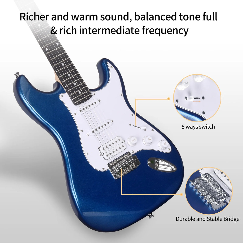 Beginner Electric Guitar Complete Kit with Portable Amp