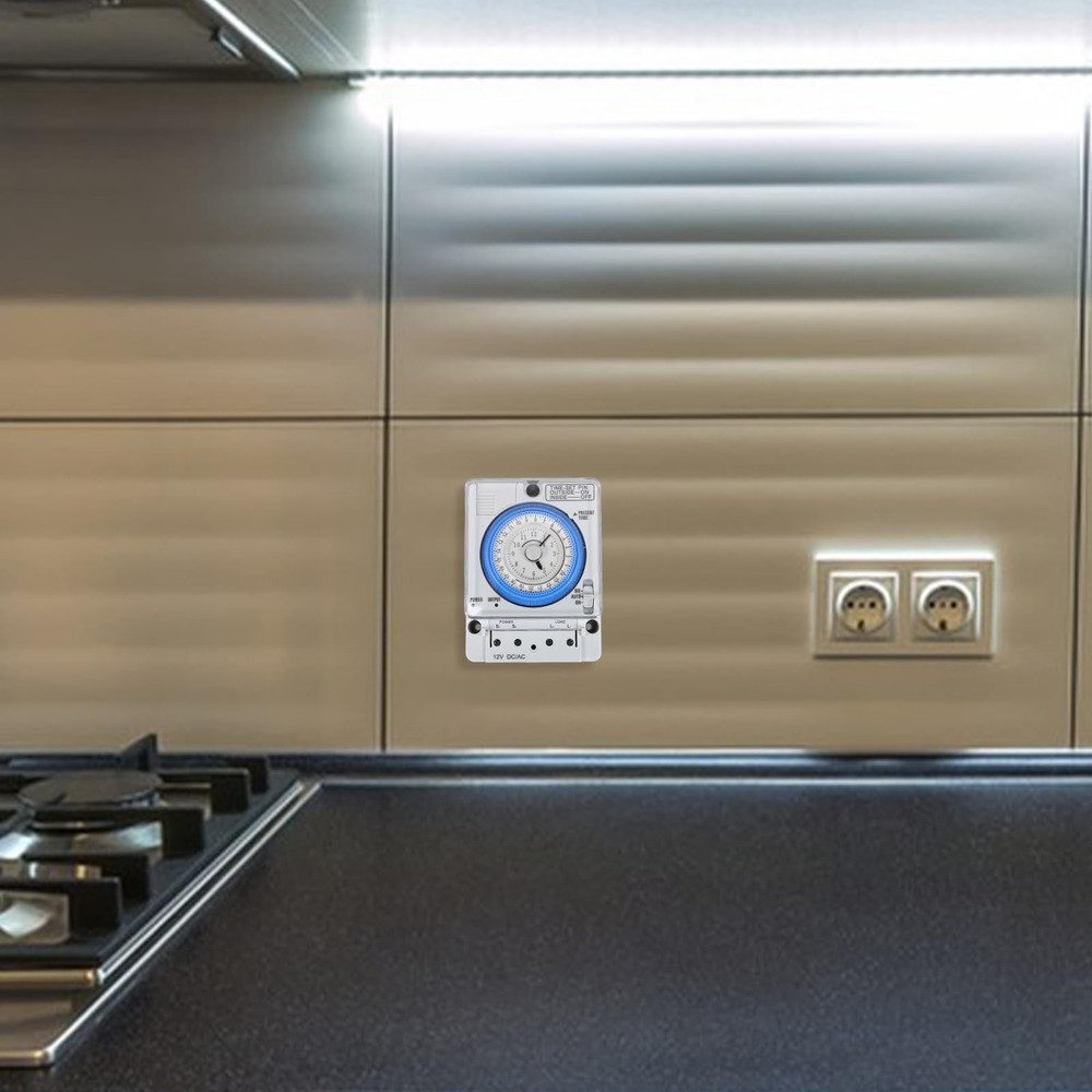 TEHAUX Precise Mechanical Timer, Adjustable Mechanical Time Control Switch, 1...