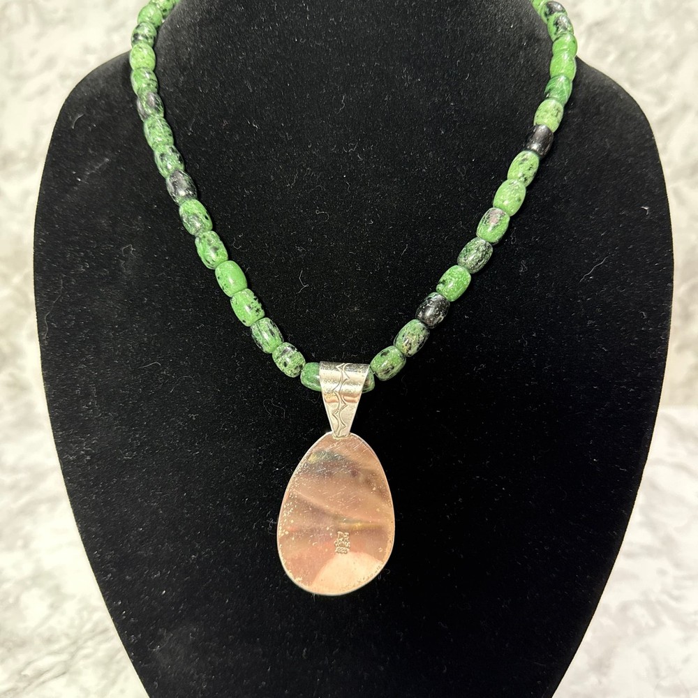 Natural Ruby Zoisite Sterling Silver Jewelry Set