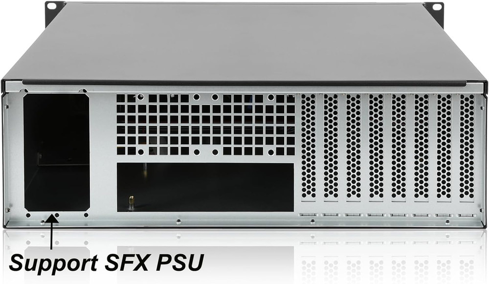 3U Rackmount Server Chassis with Liquid Cooling & 360mm Radiator Support