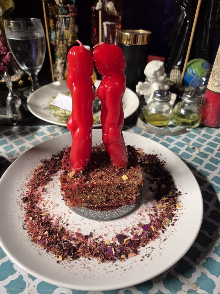 Love Spell Image Candles Dressed