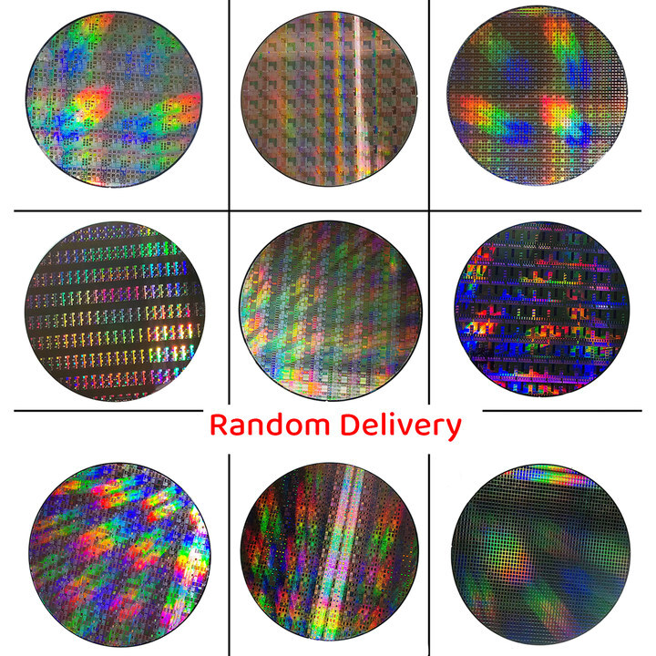6/8/12in Silicon Wafer CPU Chip Semiconductor Lithography Circuit Bracket Random