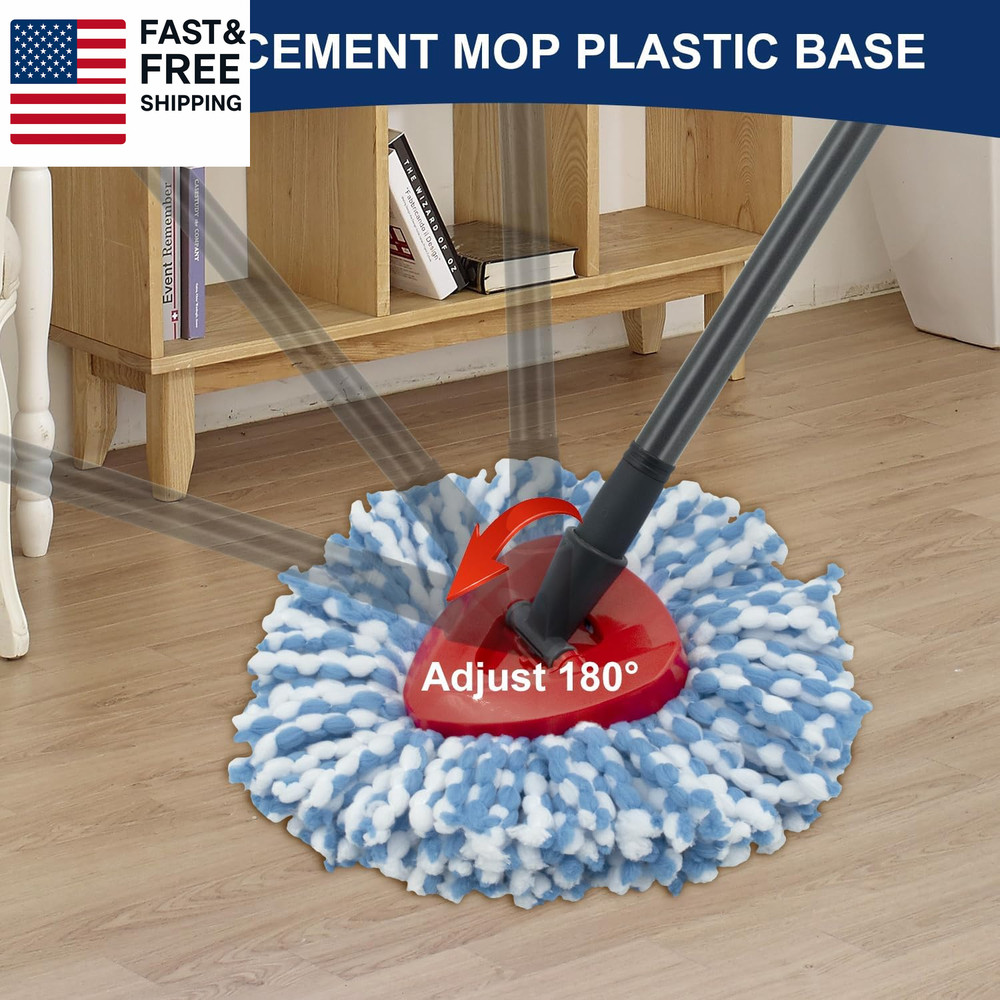 Spin Mop Replacement Head Base Compatible with Ocedar Rinseclean 2 Tank System