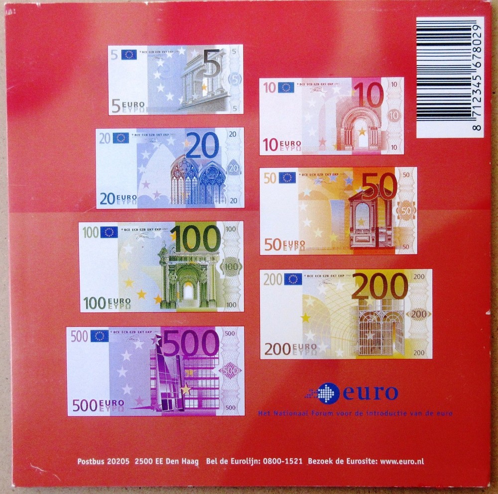 Netherlands - Euro introduction set Jan 2002