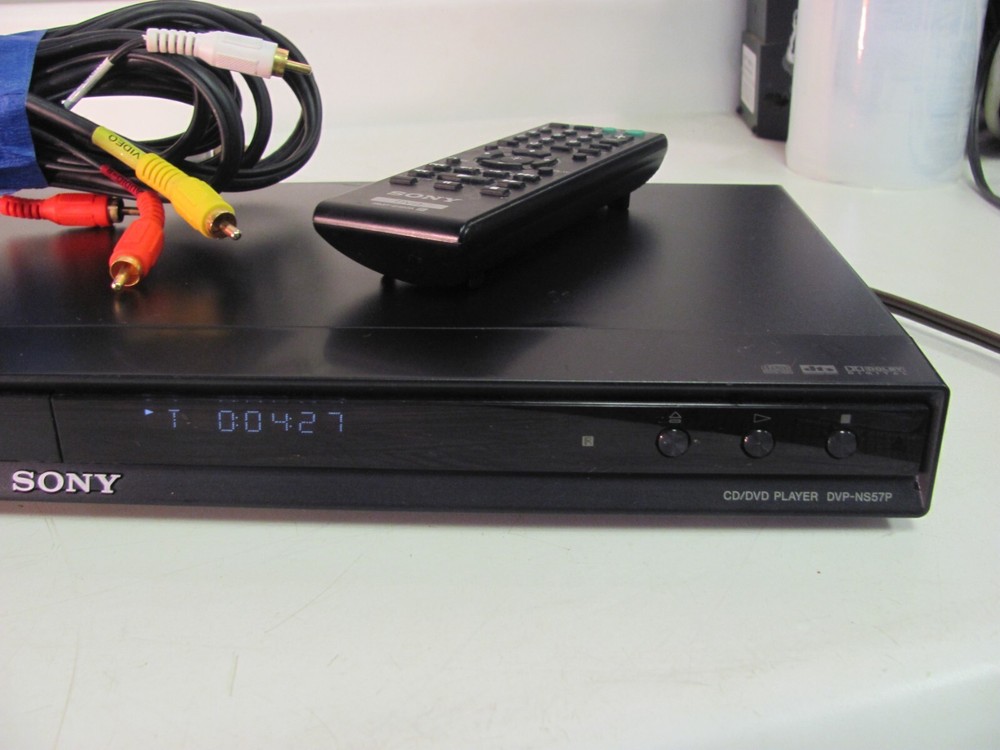 Sony DVP-NS57P CD DVD Player Combo with Remote Control - Tested Working