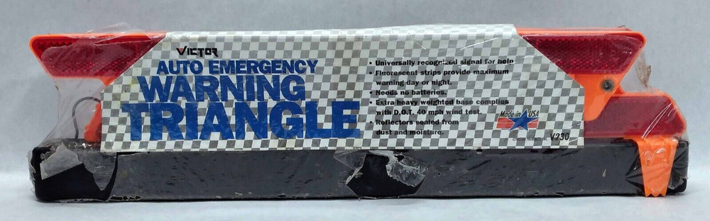 VICTOR Auto Emergency Warning Triangle V230 - DOT Approved - NEW