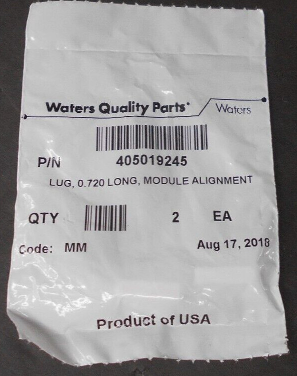 Waters Part: 405019245 Lug 0.720 Long Module Alignment PK (2)