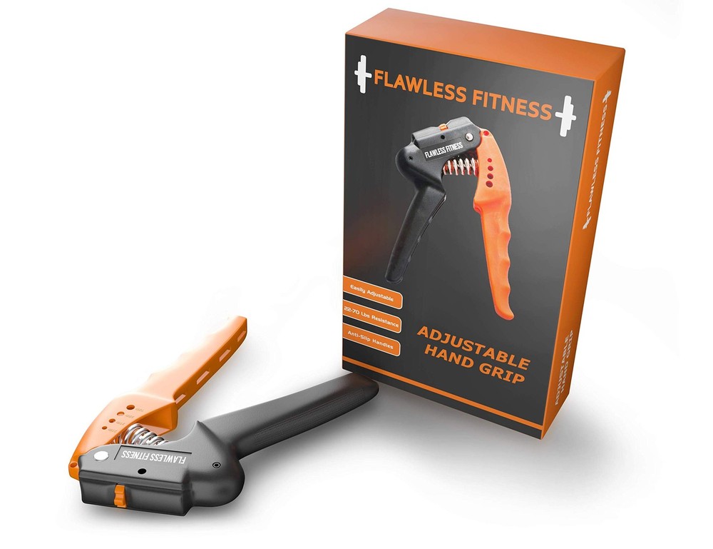 Hand Grip Strength Trainer Exerciser - Adjustable Orange