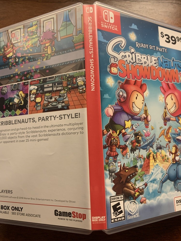 Scribblenauts Showdown / Nintendo Switch Authentic Display Box Only / NO GAME