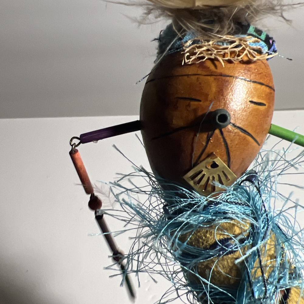 Handcrafted Textiles Gourd *see Description*