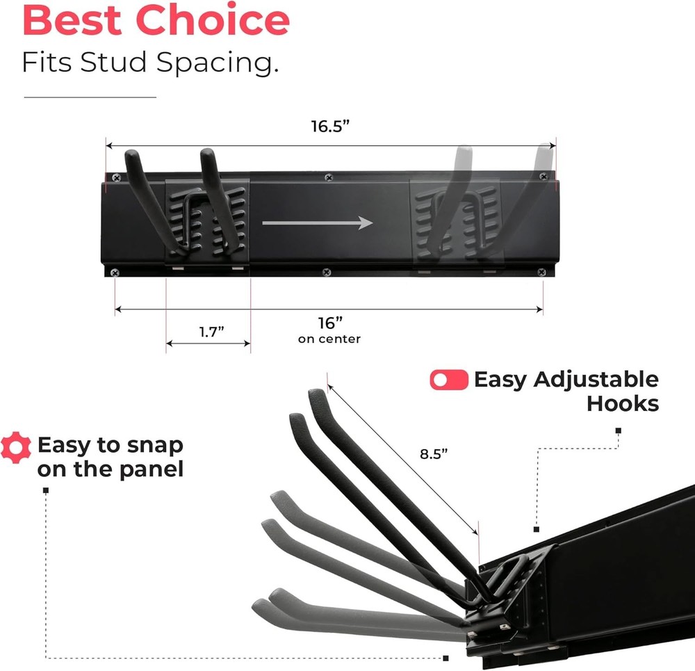 Garage Tool Organizer Wall Mount, 48"