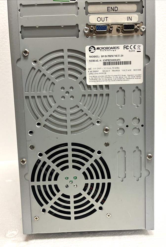 Microboards Technology DVD/CD Duplicator - Model: DVD PRM NET-20 TESTED!