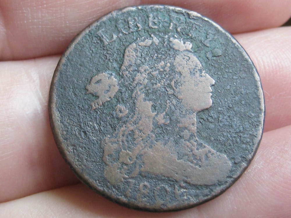 1806 Draped Bust Large Cent Penny- VG/Fine Details