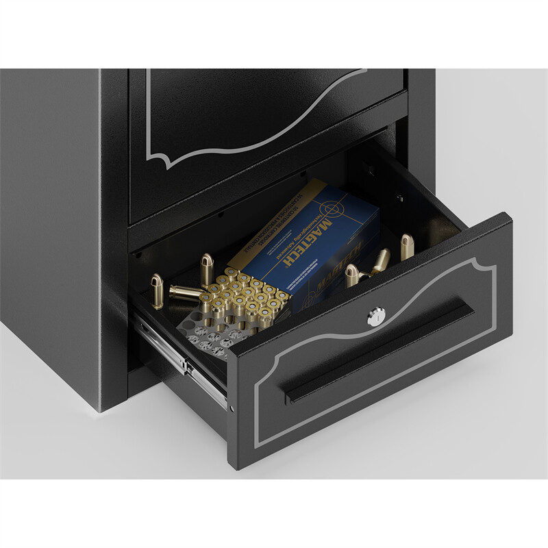8-Gun Rifle Safe Digital Lock for Quick Access Removable Shelf Storage Drawer