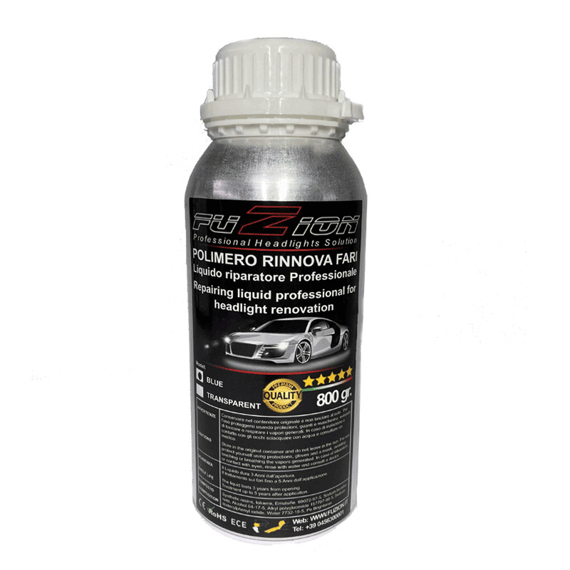 COMPLETE KIT RENEWED GLOSSY HEADLIGHTS WITH LIQUID POLYMER 800GR