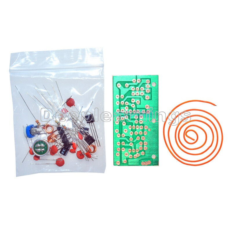 DC 1.5V-9V 80MHz-108MHz FM Wireless Microphone DIY Electronic Learning Kits