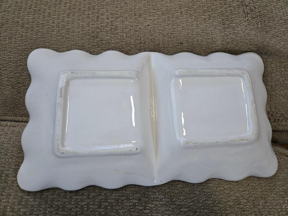 Divided Ceramic Plate Platter