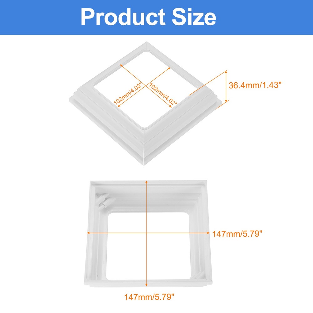 12Pcs Post Skirt, 4"x4" Plastic Split Style Post Sleeves Base Cover, White