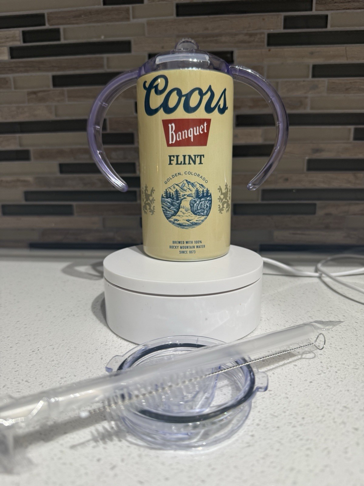 Coors Banquet Sippy Cup – 12oz Stainless Steel – Big Kid Style!