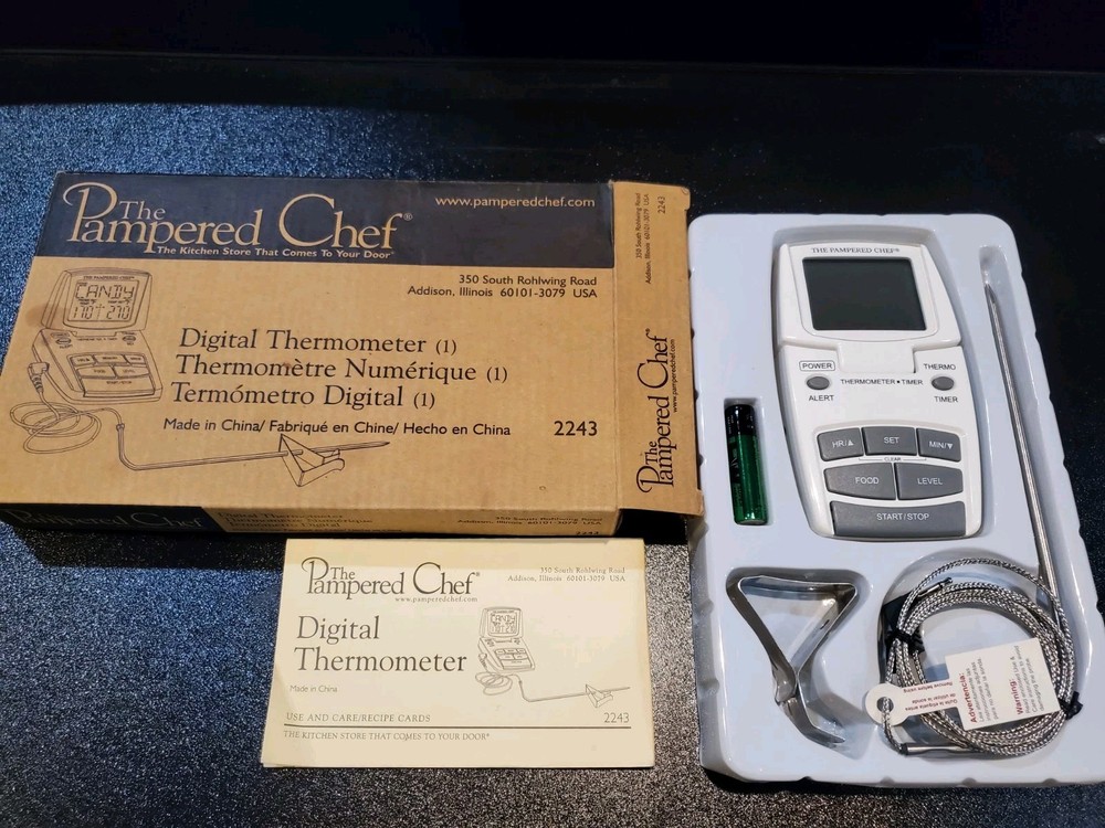 Pampered Chef Digital Thermometer Meat Candy Food New Condition