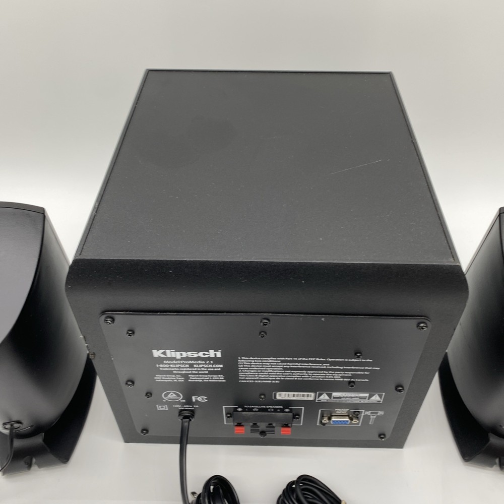 Klipsch ProMedia 2.1 THX Certified Computer Speaker System, Subwoofer, Grills
