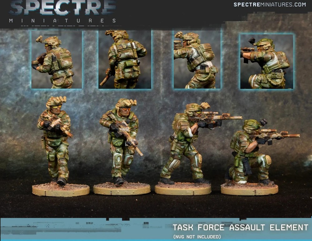 Spectre Miniatures Task Force Assault Element Unpainted Unassembled