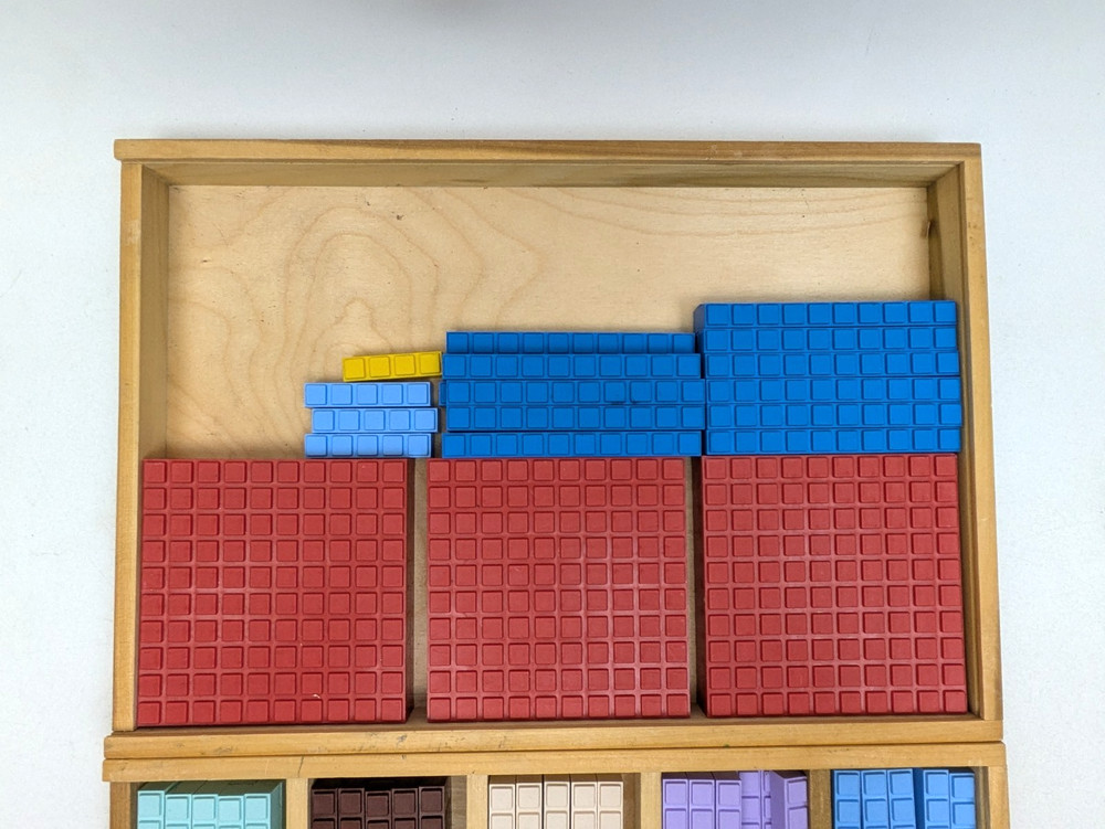 Math U See Manipulatives Integer Block & Algebra/Decimal Insert Kits Lot w/ Case
