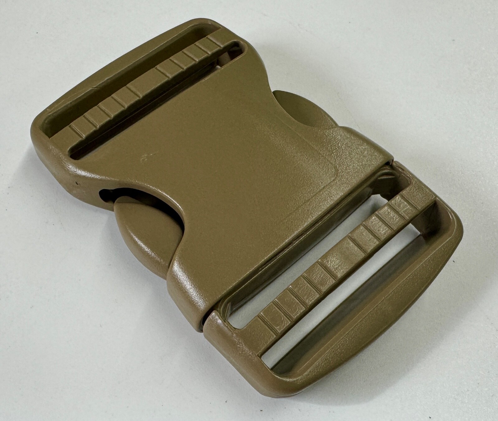 2 Inch ITW TSR 200 Side Release Buckle Heavy Duty USA Made Plastic Webbing Tan