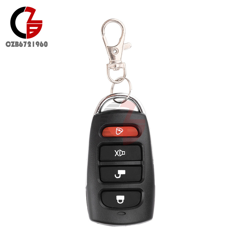 433MHz RF Wireless Garage Door Remote Control 4-Keys Copy Universal Controller