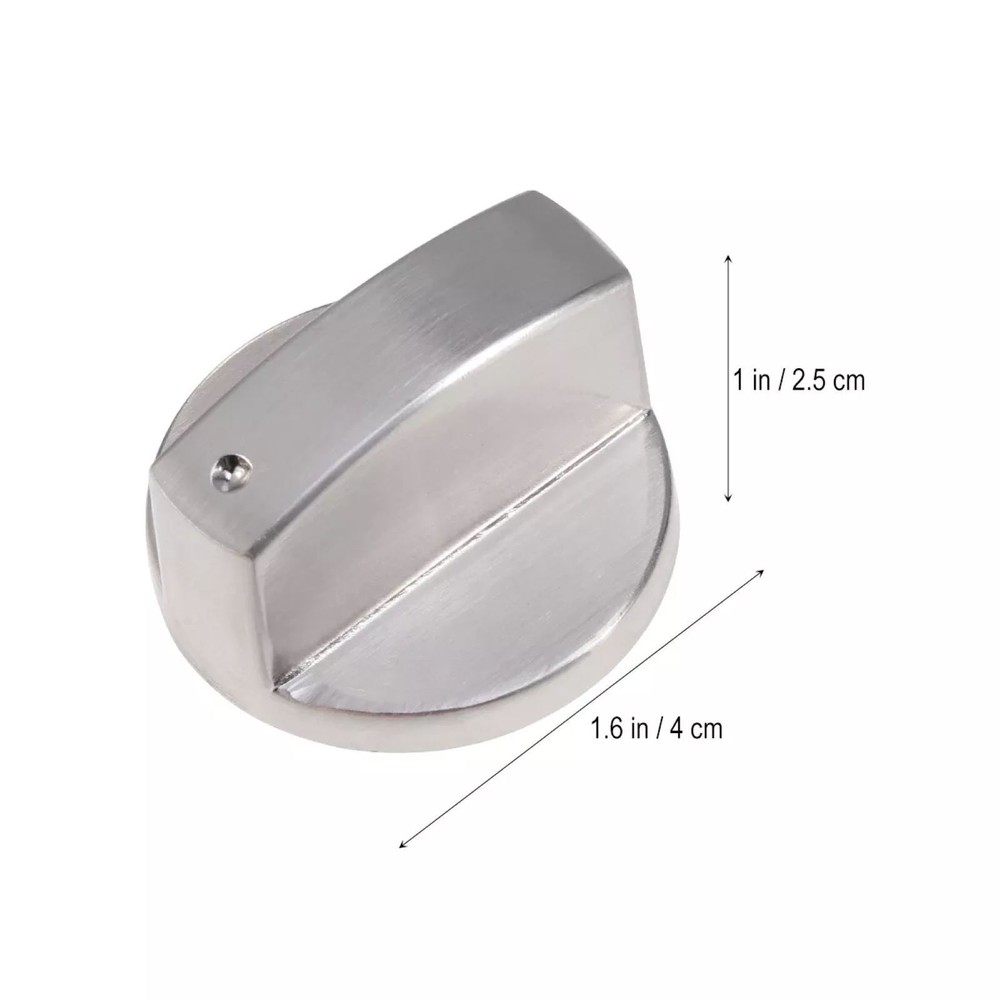 New 6pcs Universal Gas Stove Knobs Cooker Oven Kitchen Control Metal Replace