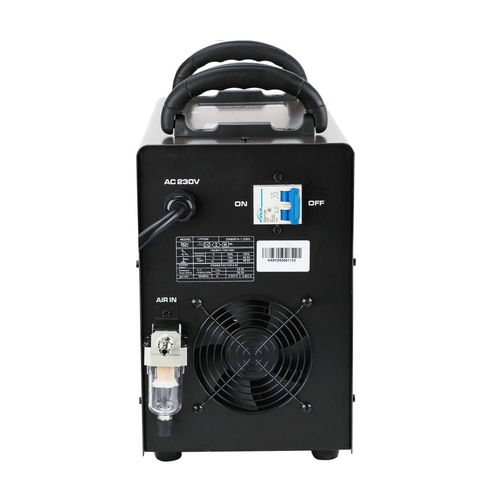 Plasma Cutter Pilot Arc 70Amp Lotos LTP7000 50/60Hz Cuts 7/8" Dirty Rough Metal