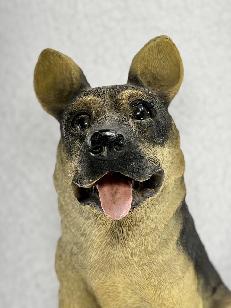 German Shepherd Poly Resin Dog Statue