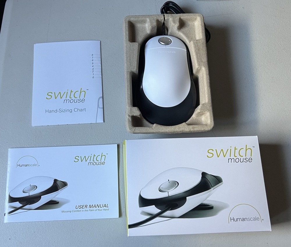 Humanscale Switch Ergonomic Adjustable Computer Mouse New In Factory Package