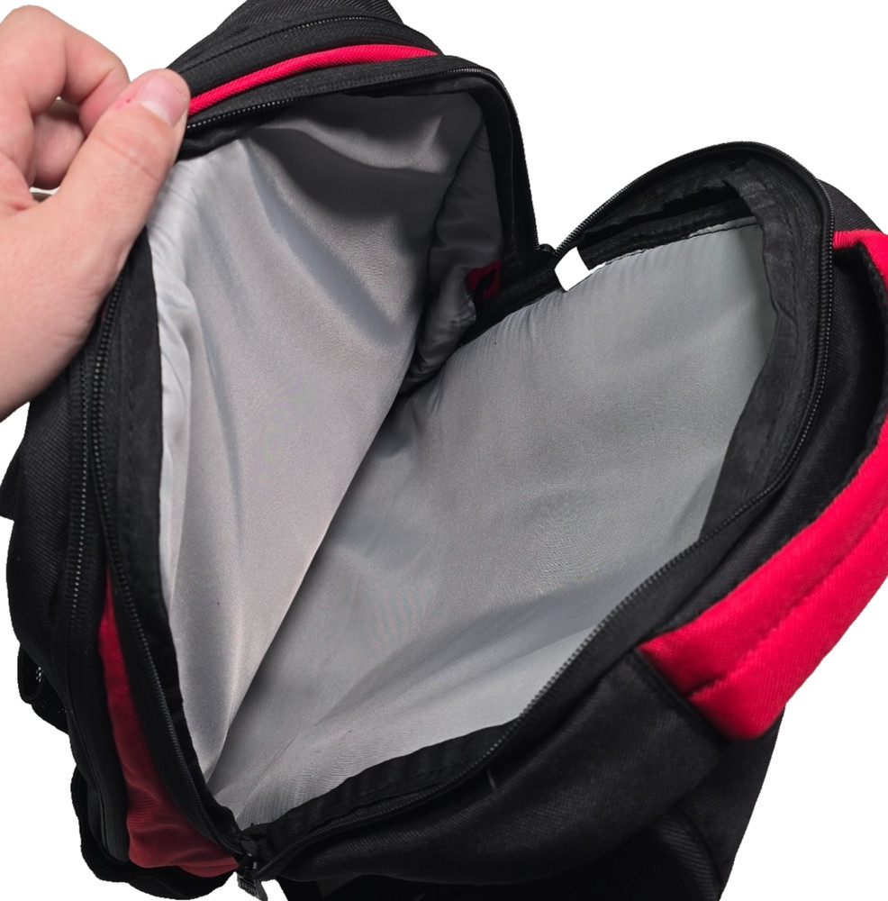 Ful Backpack Computer Air Flow Panel Padded Back Adjustable Straps Red/Black