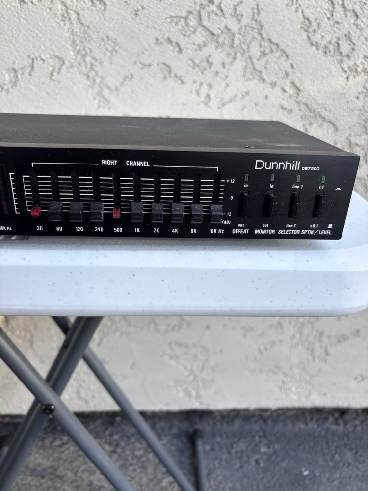 Dunnhill DE7200 Equalizer Spectrum Analyzer (Please read)