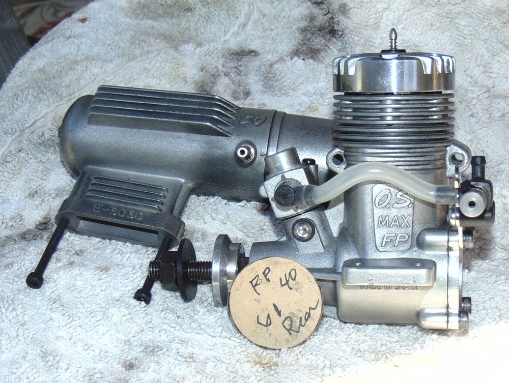 OS FP 40 RC Model Airplane Engine, cleaned, 61
