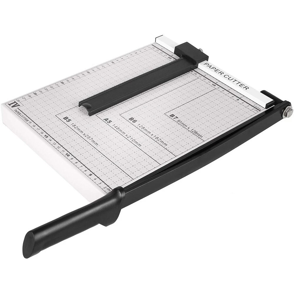 A4 Guillotine Paper Cutter (12" x 10"), Paper Trimmer with Multi Sheet Capacity