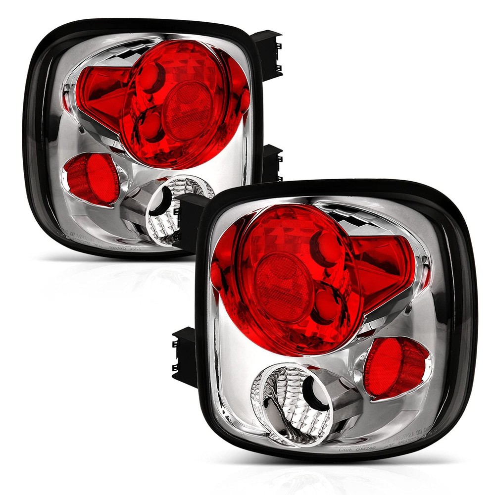Chrome Replacement Brake Tail Lights for Silverado Sierra Stepside