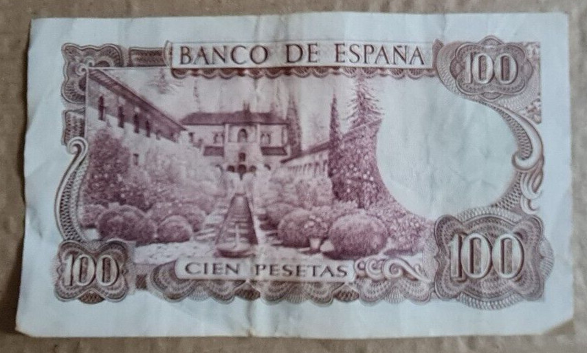 5 x 100 Pesetas Notes 1970 - All Circulated