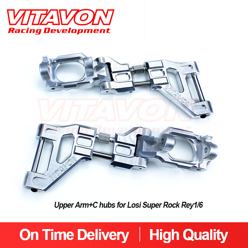 Vitavon Re-Design CNC Alu7075 Upper Arm+C Hubs For Super Rock Rey 1/6