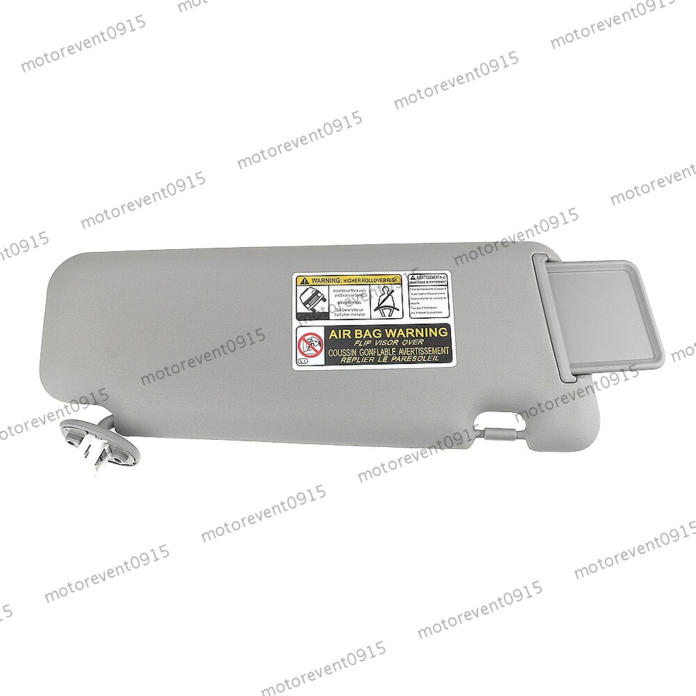 Left Gray Sun Visor Sunvisor For 2008-11 2012 13 Highlander W/ Light MO